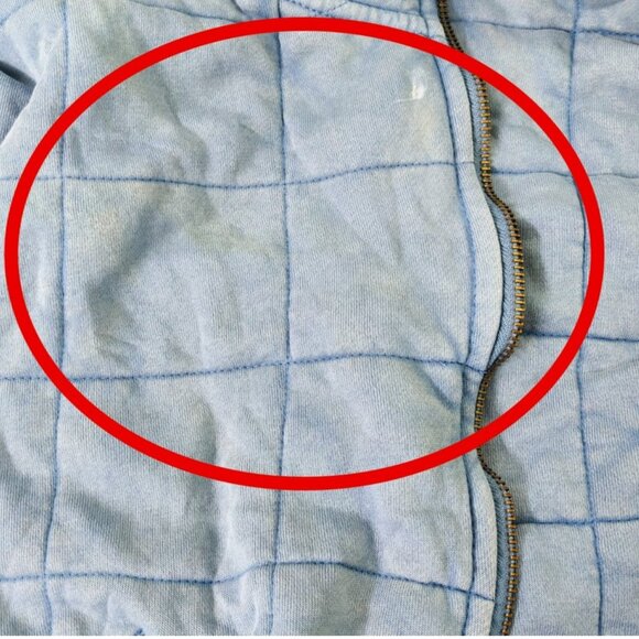 Free People Dolman Quilted Knit Jacket Top Oversized Zip-Up Slouchy L NEW 284212 - Picture 6 of 9